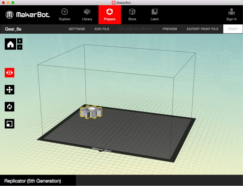 Object on Platform
