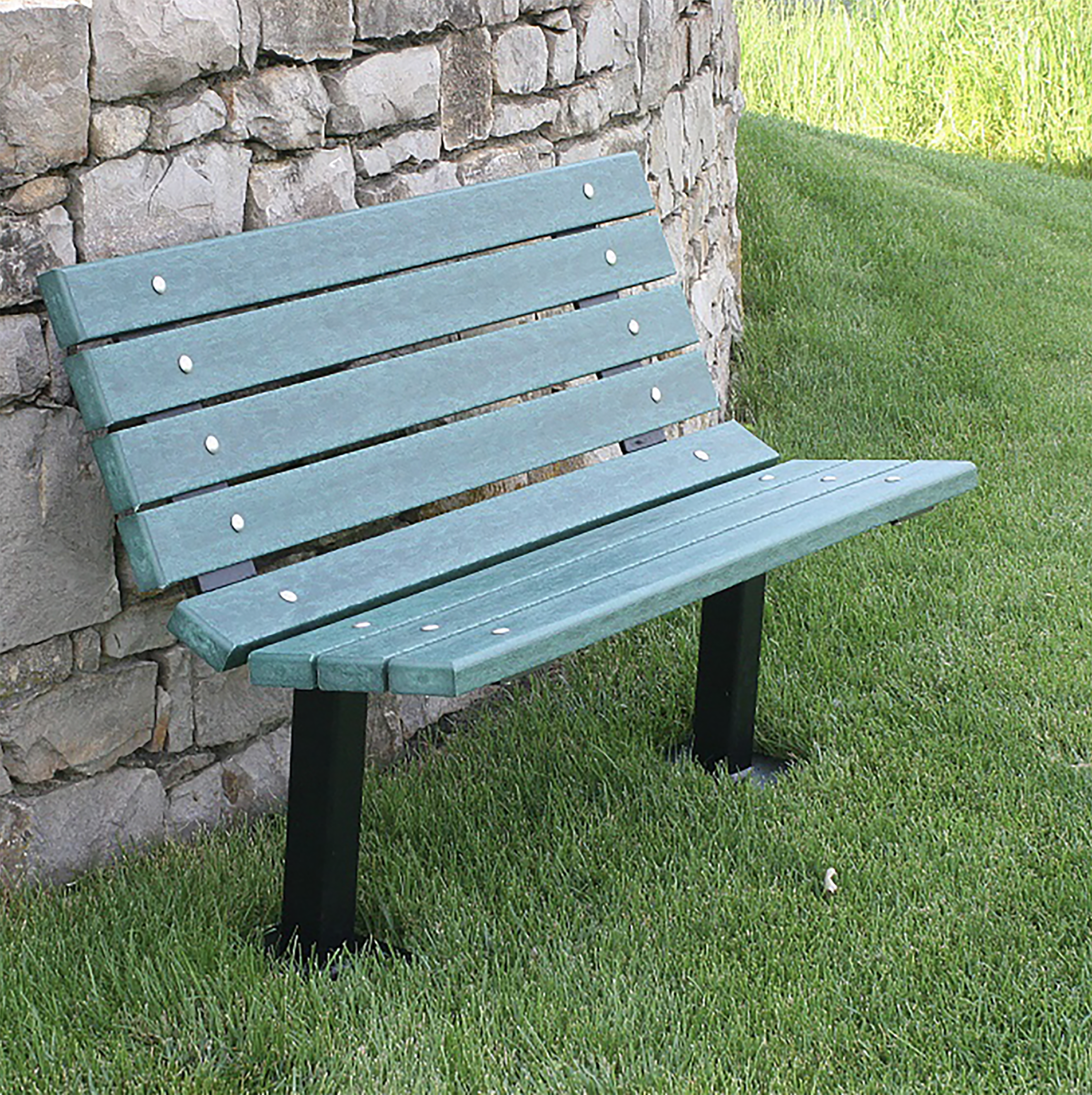 image of bench made from recycled plastic